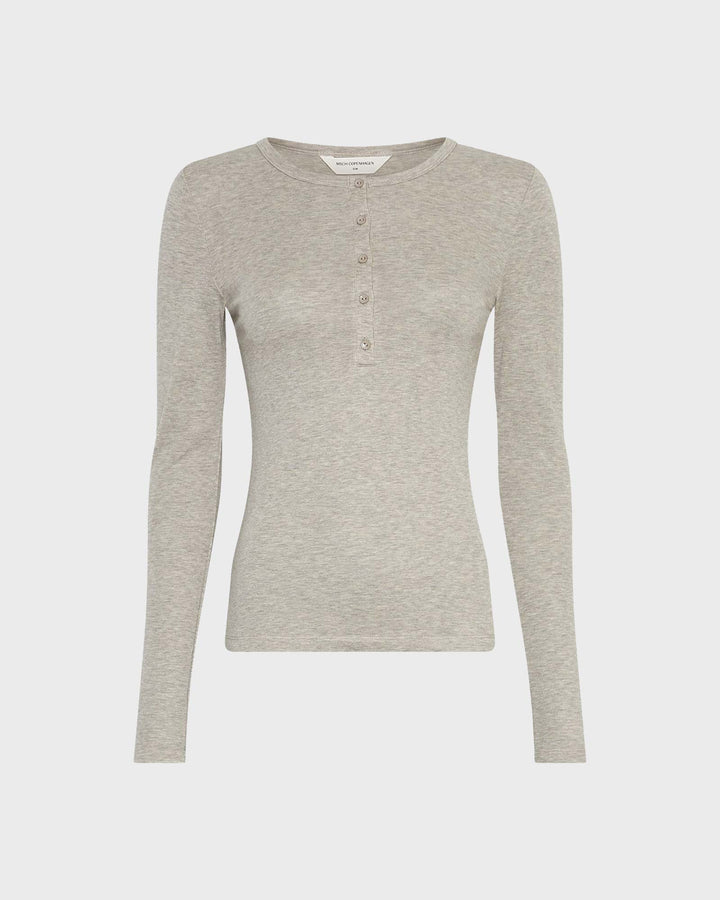 MSCHMelisse Top Light Grey Melange