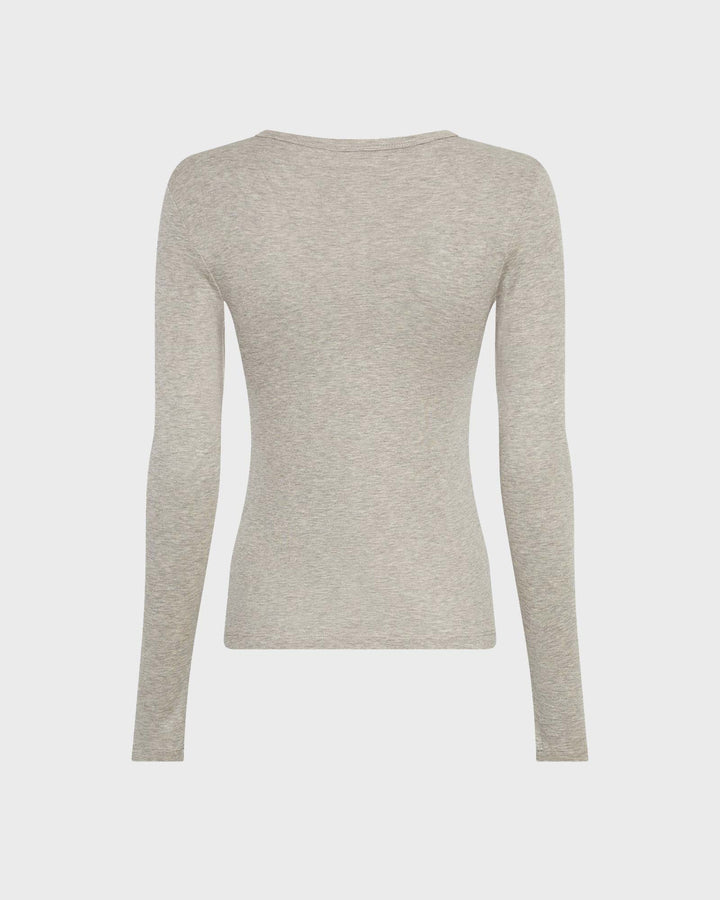 MSCHMelisse Top Light Grey Melange