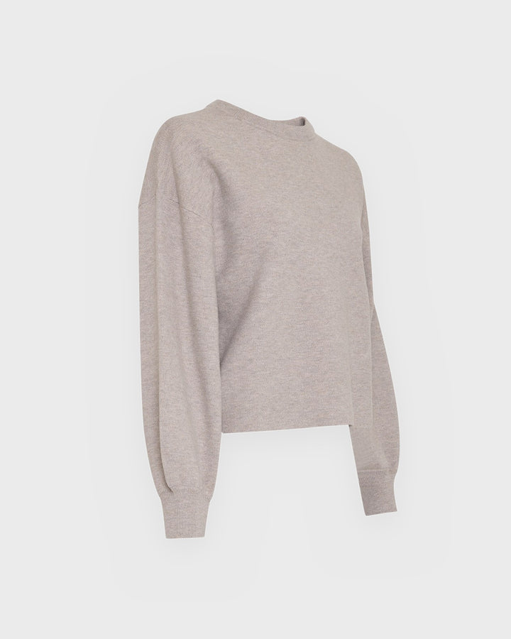 Moss Copenhagen Pullover MSCHMercy East Pullover Warm Light Grey – Bild 2