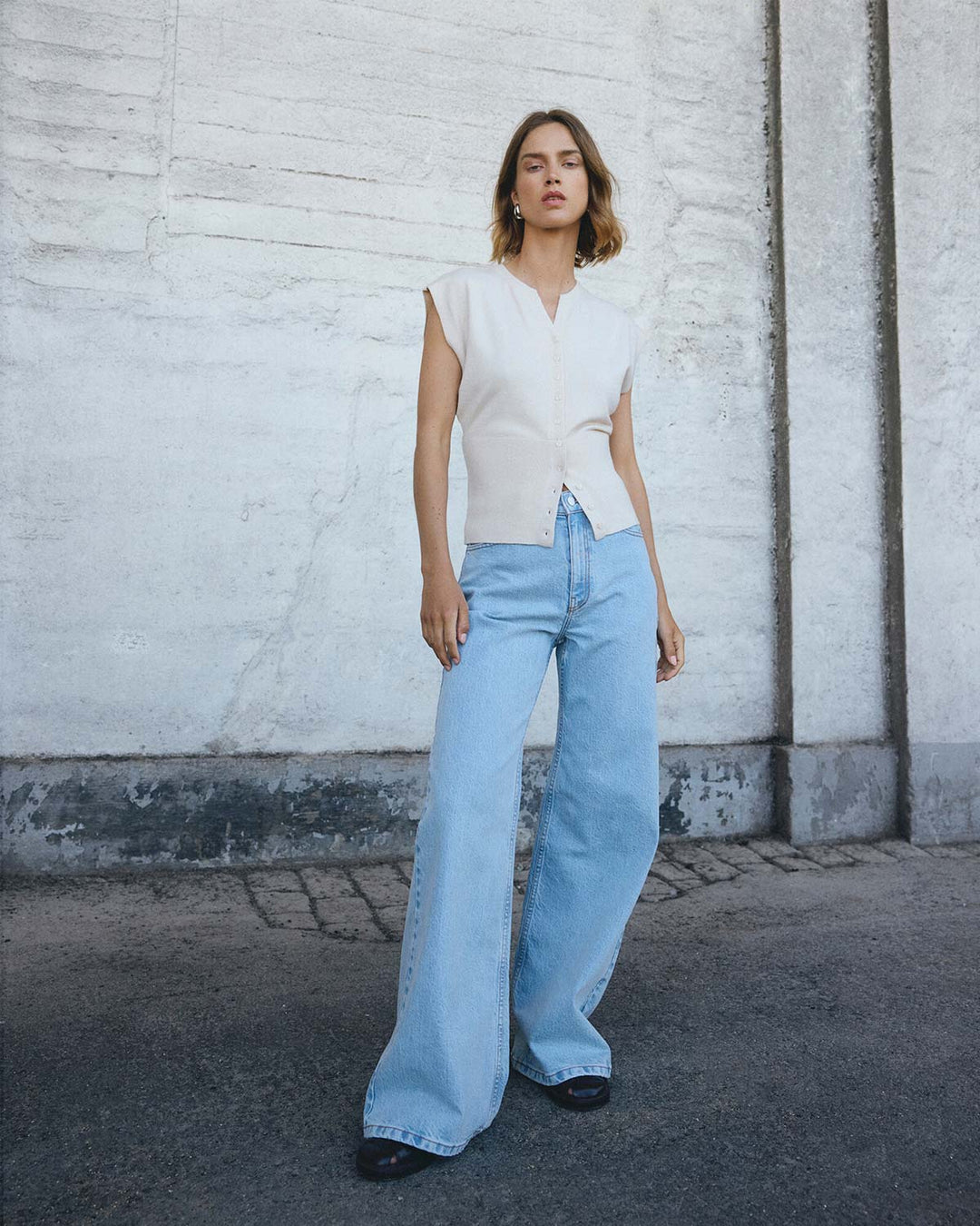 MSCHSolia Ada HWWide Jeans Light Blue Wash