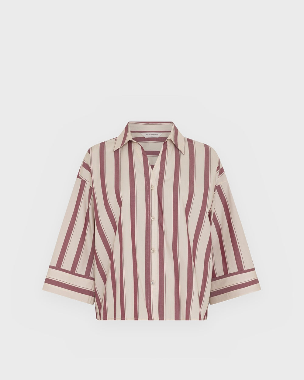 Moss Copenhagen Shirt MSCHSusana Selmina 3/4 Shirt STP Rhodode/Oat