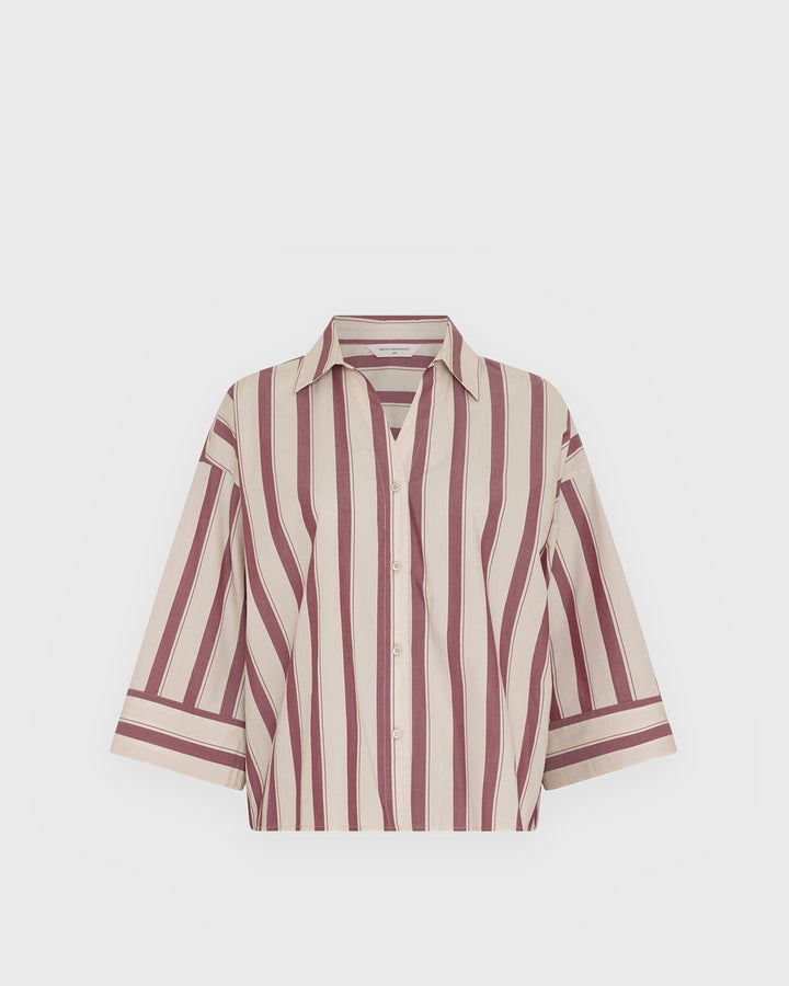Moss Copenhagen Shirt MSCHSusana Selmina 3/4 Shirt STP Rhodode/Oat
