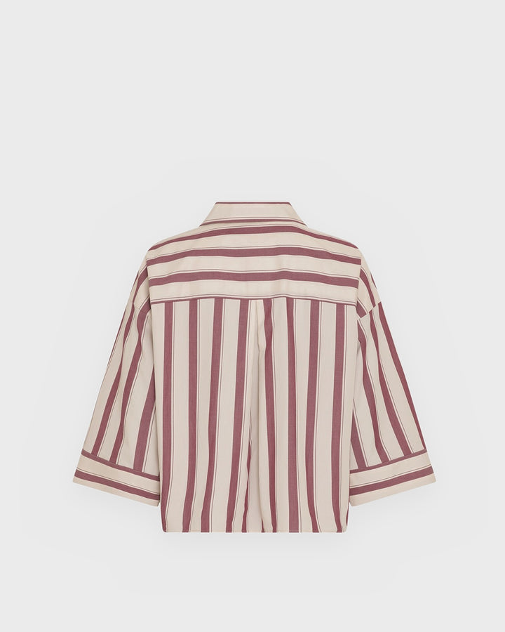 Moss Copenhagen Shirt MSCHSusana Selmina 3/4 Shirt STP Rhodode/Oat – Bild 2
