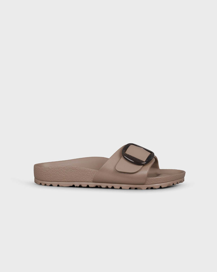 Madrid Big Buckle Eva Gray Taupe