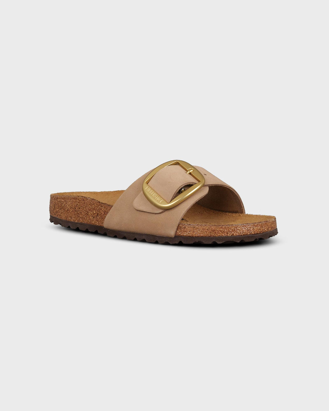 Madrid Big Buckle Natural Leather Nubuck Sandcastle