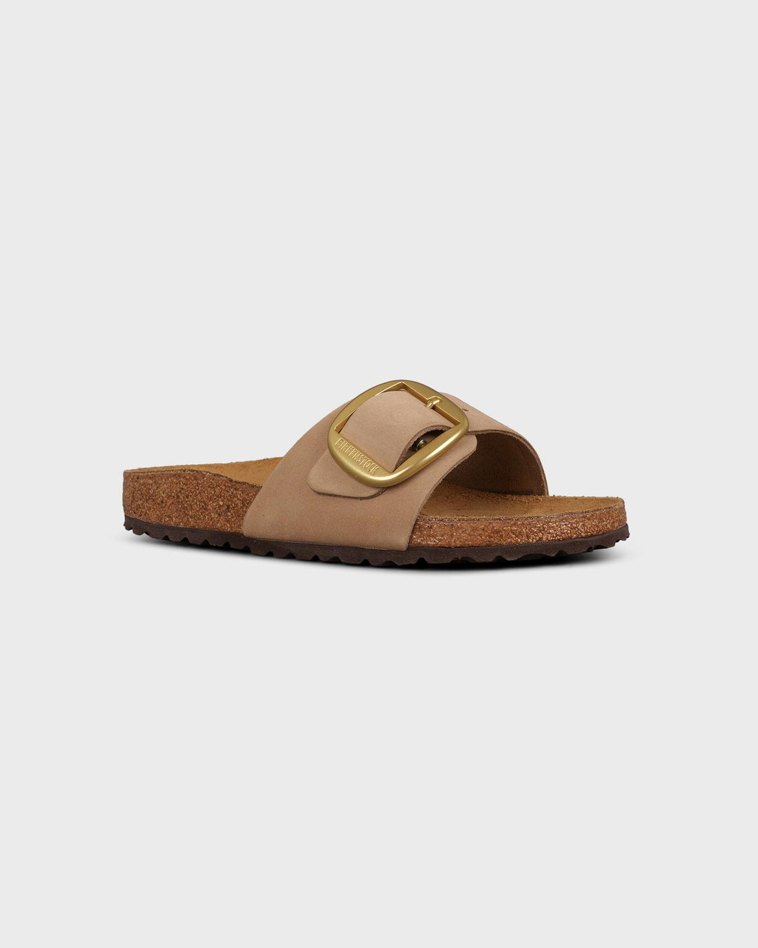 Madrid Big Buckle Natural Leather Nubuck Sandcastle