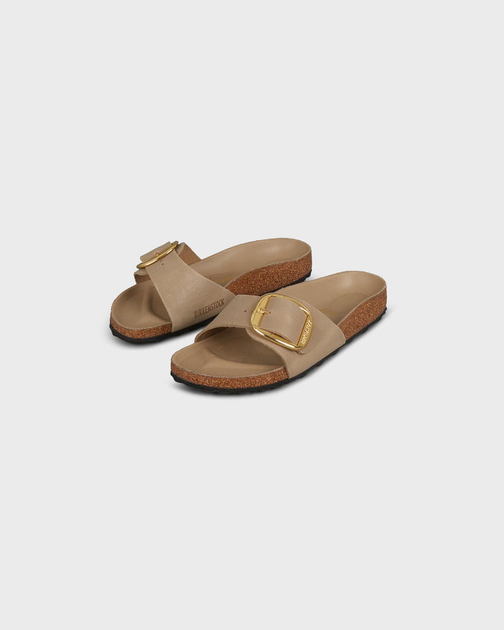 Madrid Big Buckle Natural Leather Oiled Tabacco
