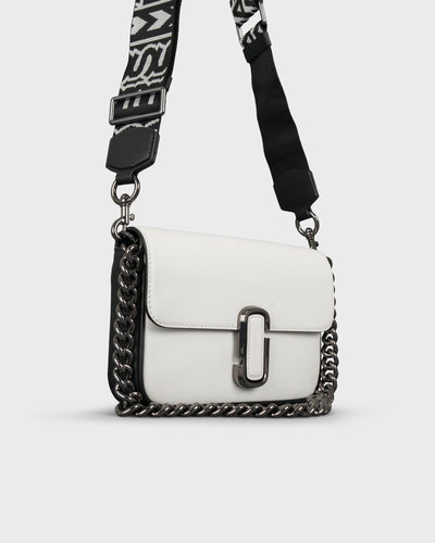 Marc Jacobs Umhängetasche The Bi-Color J Marc Shoulder Bag White Black myMEID