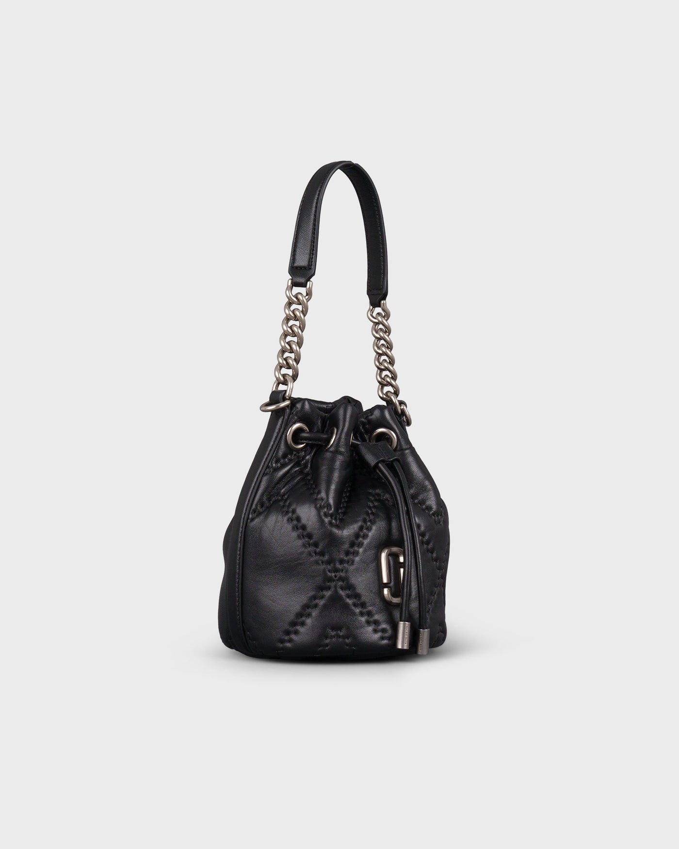Marc Jacobs Umhängetasche The Bucket Quilted Leather J Marc Bucket Black myMEID