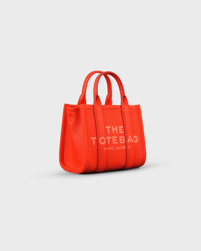 Marc Jacobs Umhängetasche The Leather Micro Tote Bag Electric Orange myMEID