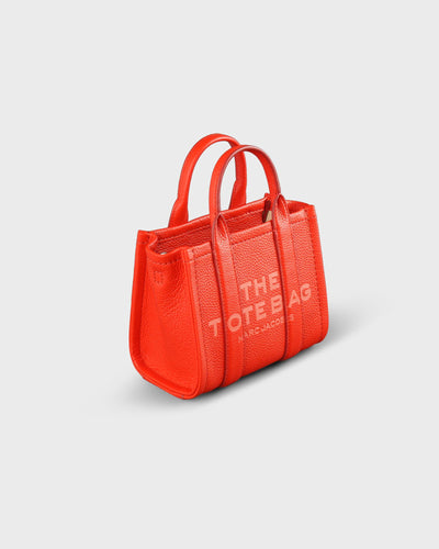 Marc Jacobs Umhängetasche The Leather Micro Tote Bag Electric Orange myMEID