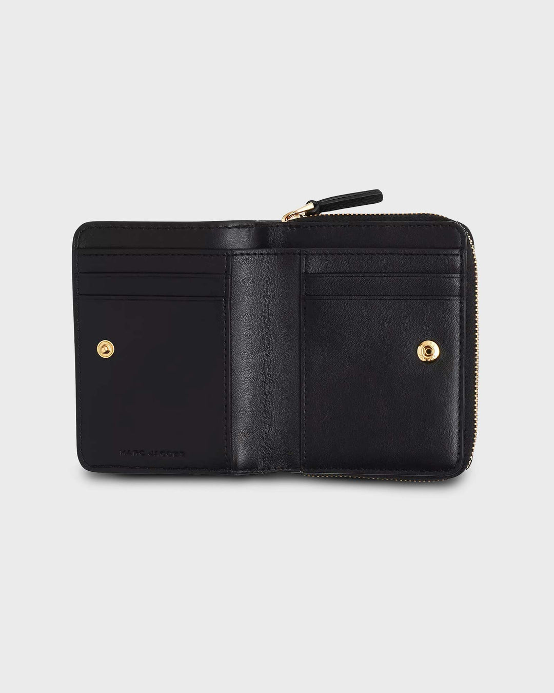 Marc Jacobs Geldbeutel The Leather Mini Compact Wallet Black