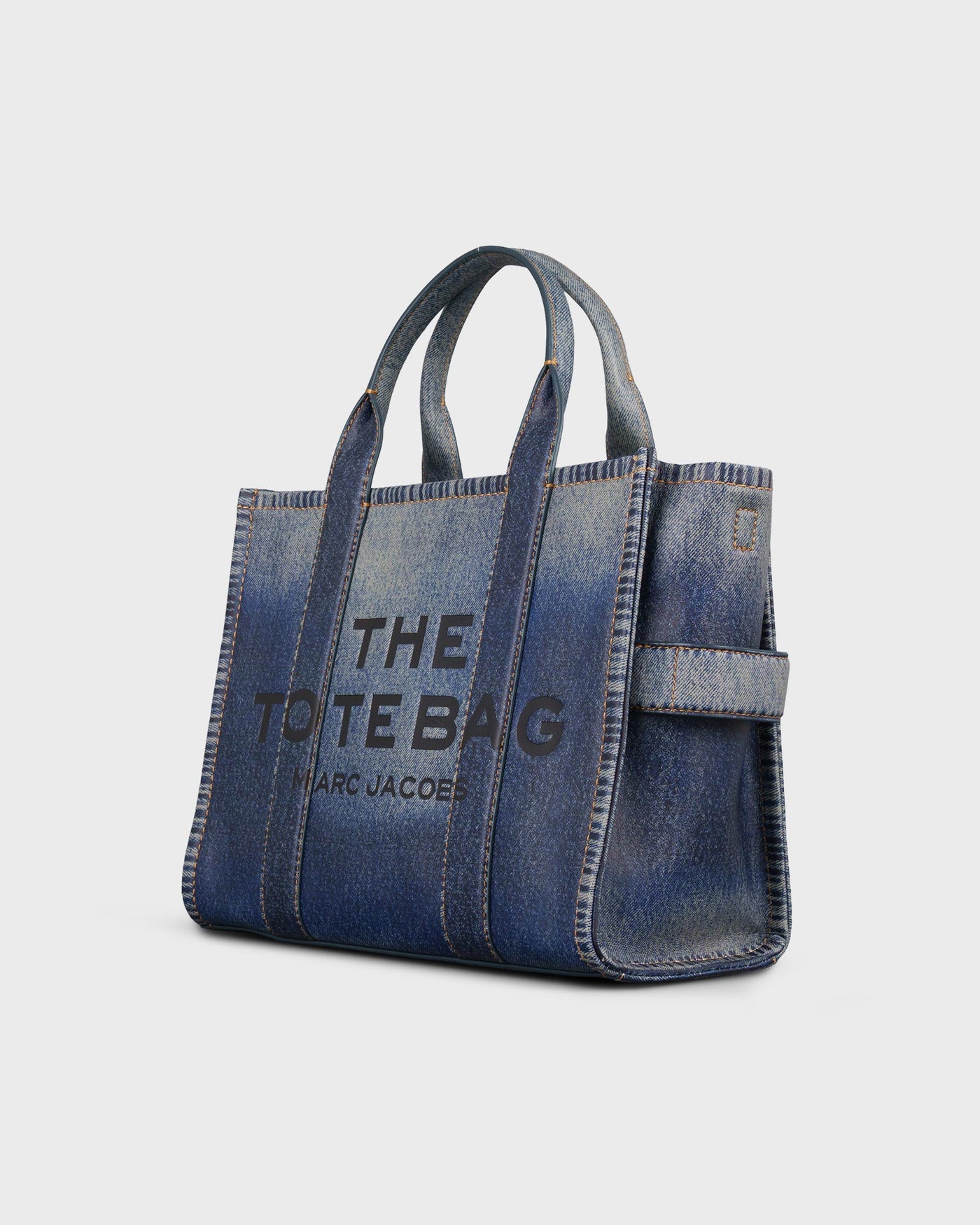 Marc Jacobs Tasche The Leather Printed Medium Tote Bag Denim myMEID