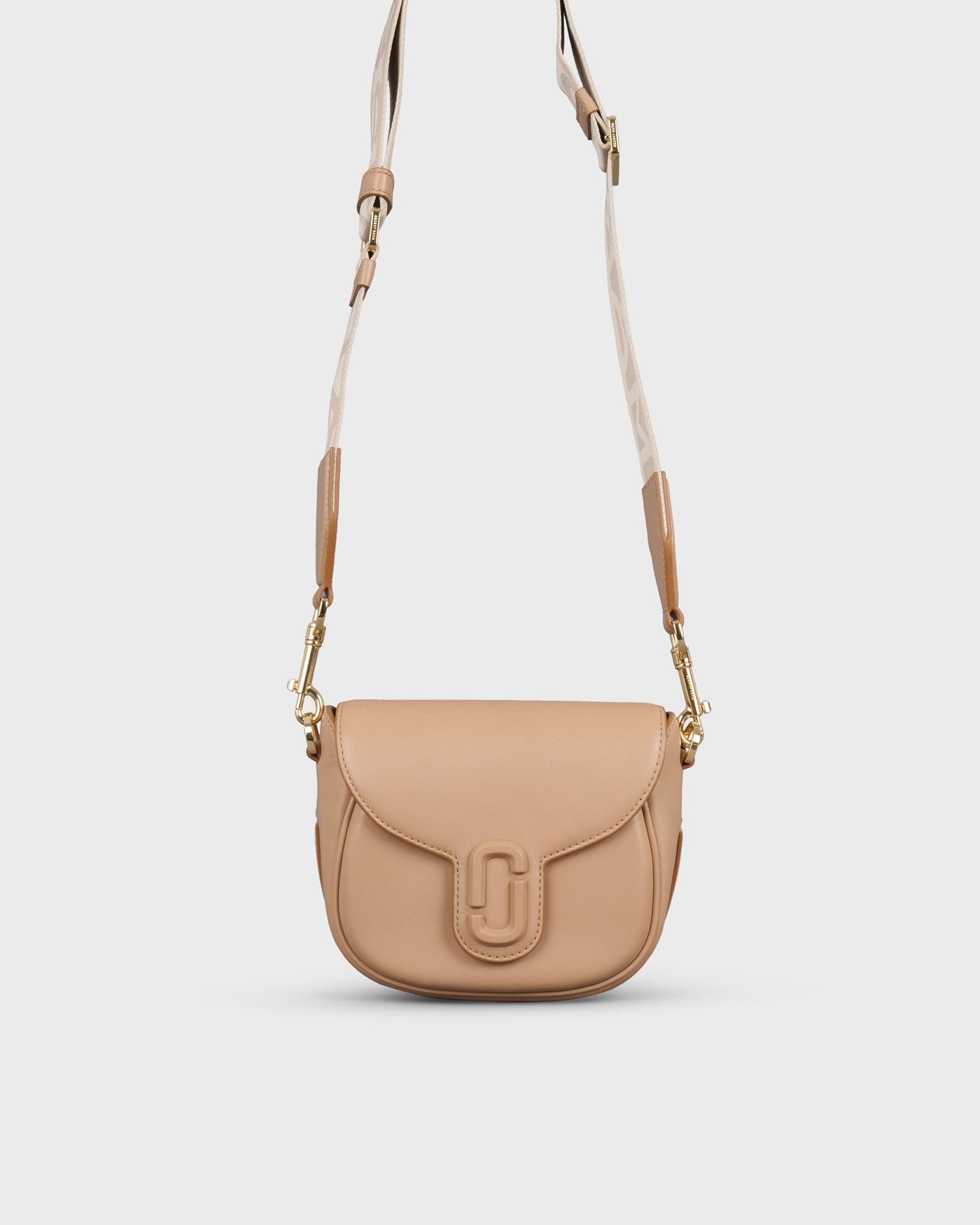 Marc Jacobs Umhängetasche The Small Leather Covered Saddle Bag Camel myMEID