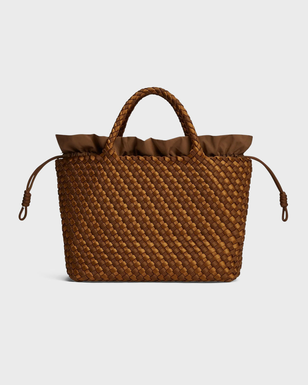 MARREA Handtasche Marrea Medium Caramel &Affogato Satin Stri – Bild 6