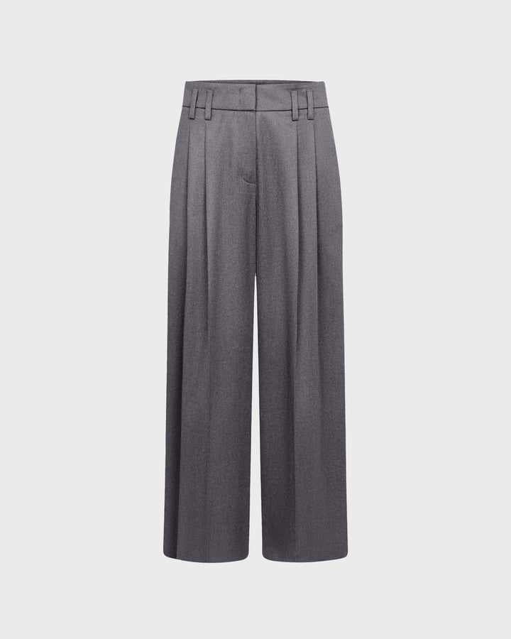 Mayla 6/8 Wool Flannel Anthrazit