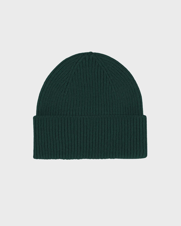 Merino Wool Beanie Emerald Green