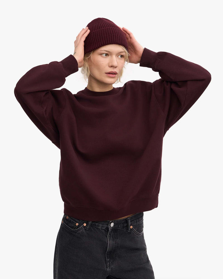 Merino Wool Beanie Oxblood Red