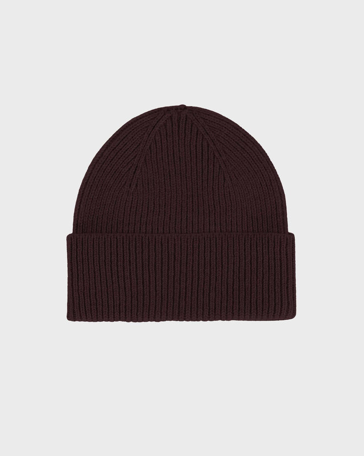 Merino Wool Beanie Oxblood Red