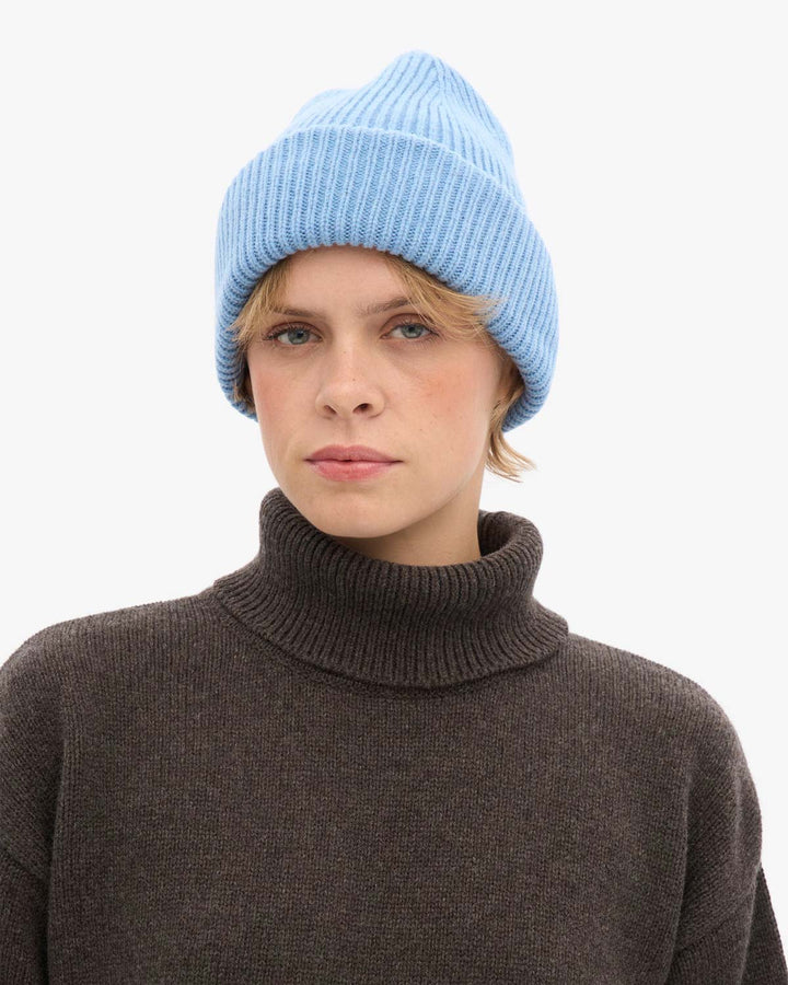 Merino Wool Hat Seaside Blue