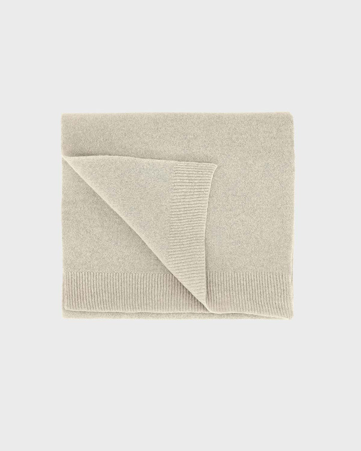 Merino Wool Scarf Ivory White