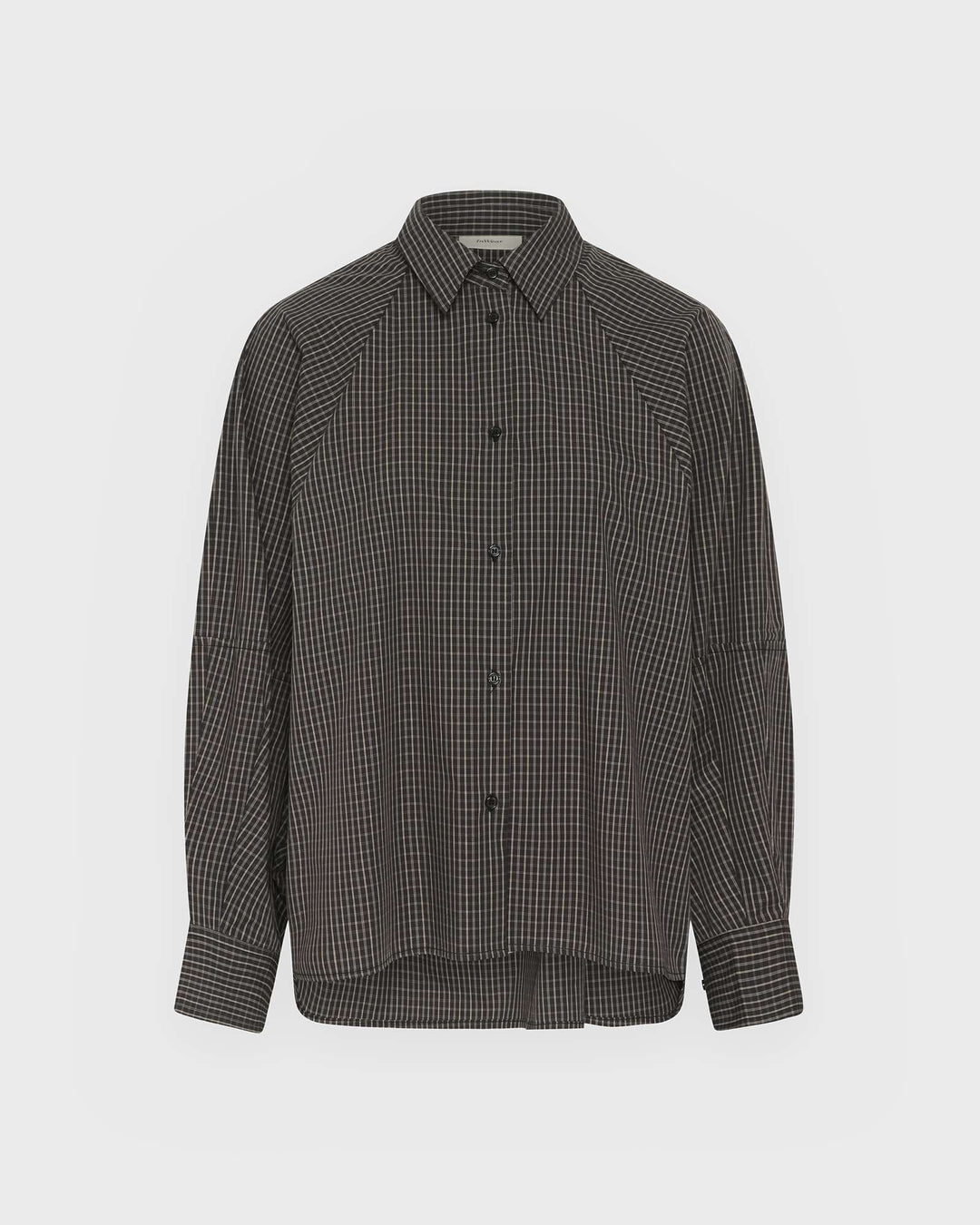 InWear Bluse Millesiw Loose Shirt Black Graphic Check