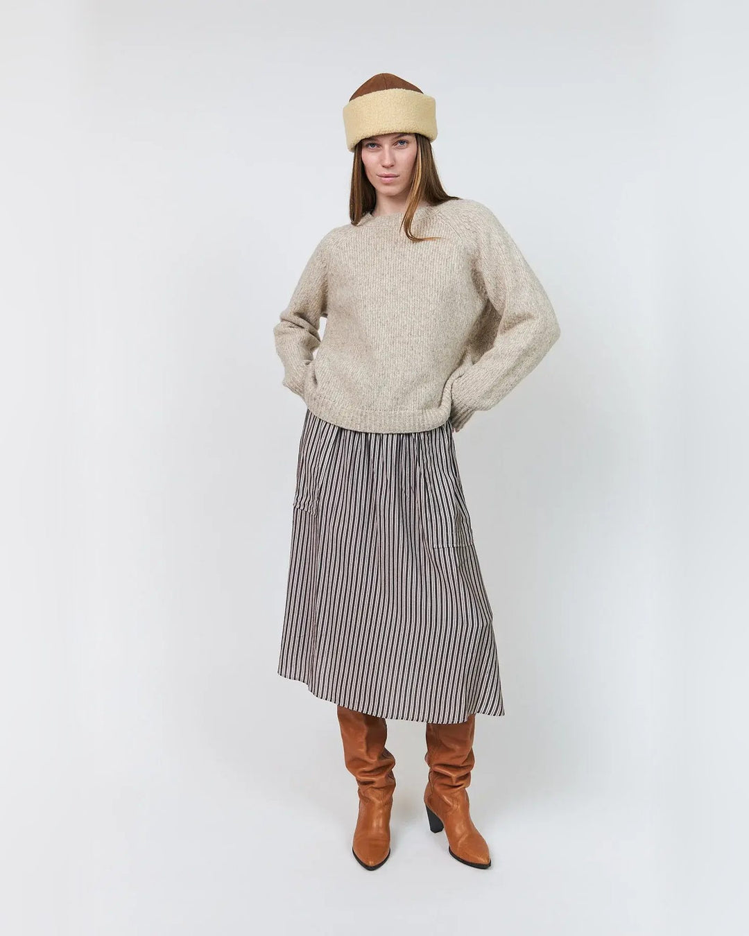 lollys laundry Pullover MinaLL Knit Jumper Creme – Bild 4