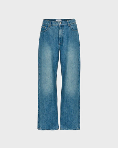 Moss Copenhagen Jeans CHSidonia Eva Loose Long Mid Blue myMEID