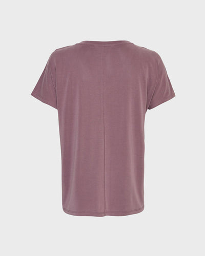 MSCHFenya Modal V Neck Tee Black Plum myMEID