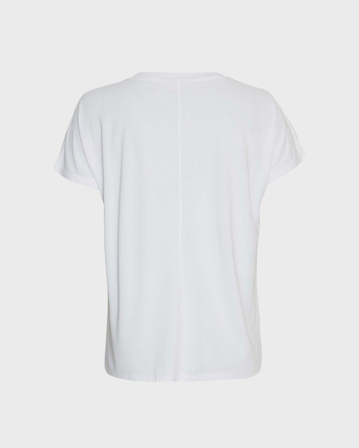 MSCHFenya Modal V Neck Tee Bright White