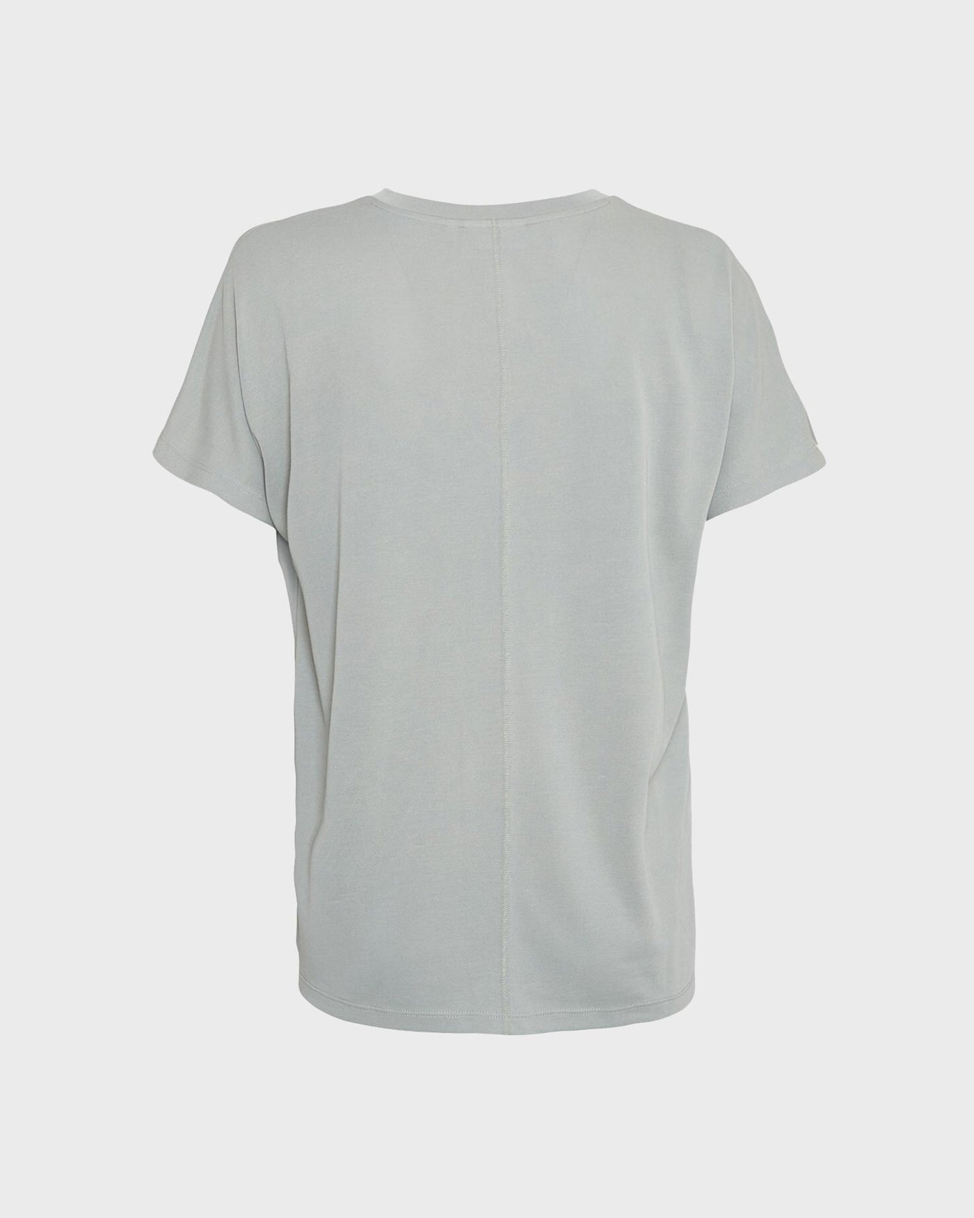Moss Copenhagen T-Shirt MSCHFenya Modal V Neck Tee Green Milieu myMEID