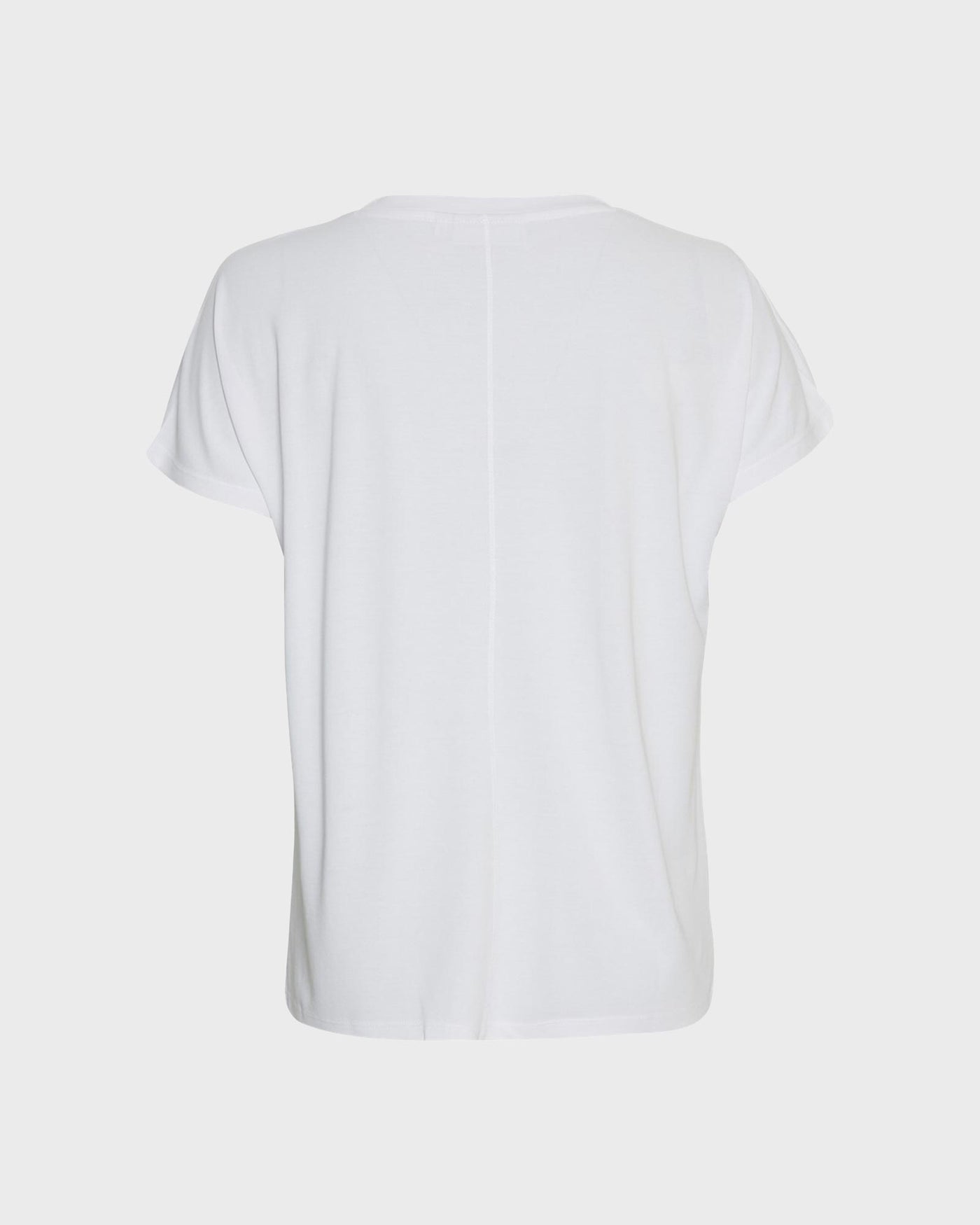 Moss Copenhagen T-Shirt MSCHFenya Modal V Neck Tee Optical Snow myMEID