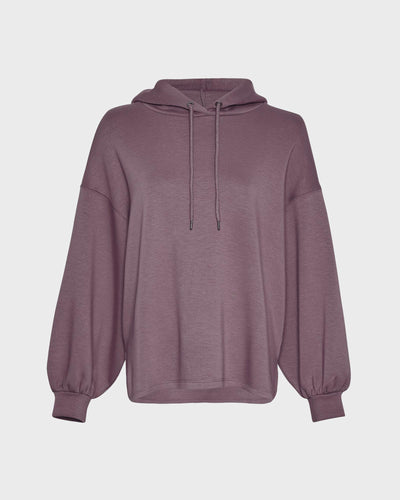 MSCHJanelle Ima Q Hood Sweatshirt Black Plum myMEID