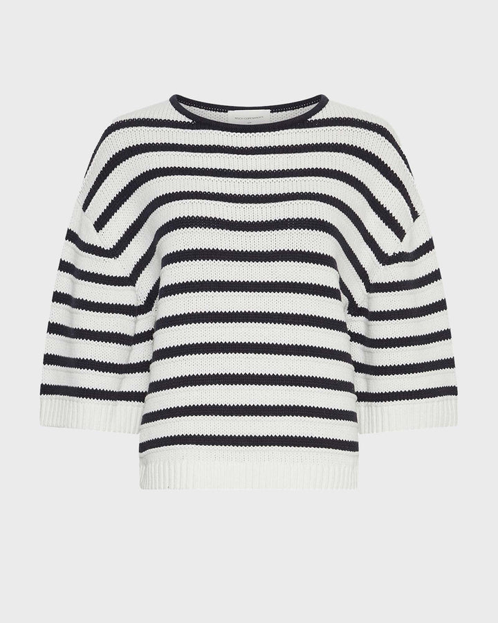 MSCHLeika Jillena
3/4 Pullover Stripe Egret/Sky