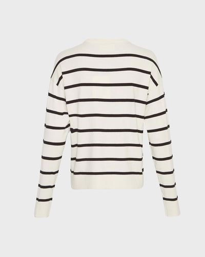 MSCHMaura Rachelle Pullover V Ice/Black myMEID