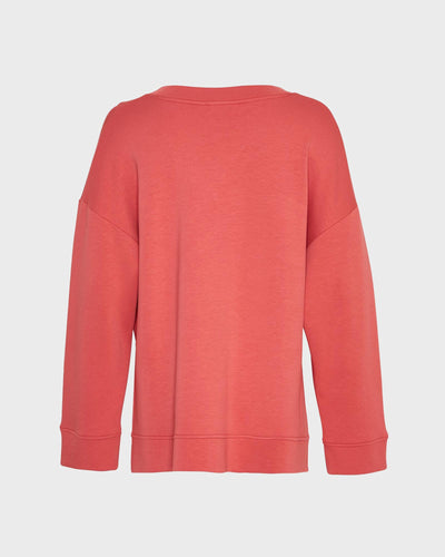 Moss Copenhagen Pullover MSCHPetua Ima Q V Sweatshirt Mineral Red myMEID