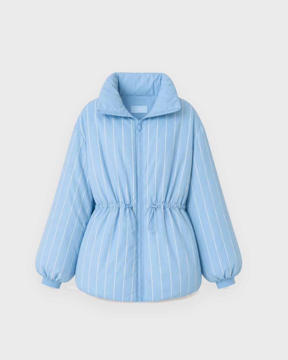 OH APRIL Jacke Nancy Puffer Jacket Sky Blue/Stripe – Bild 2