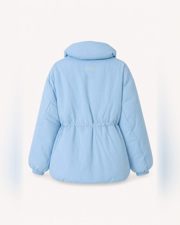 OH APRIL Jacke Nancy Puffer Jacket Sky Blue/Stripe – Bild 3