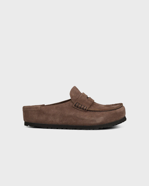 Naples Wrapped Suede Leather Concrete Gray