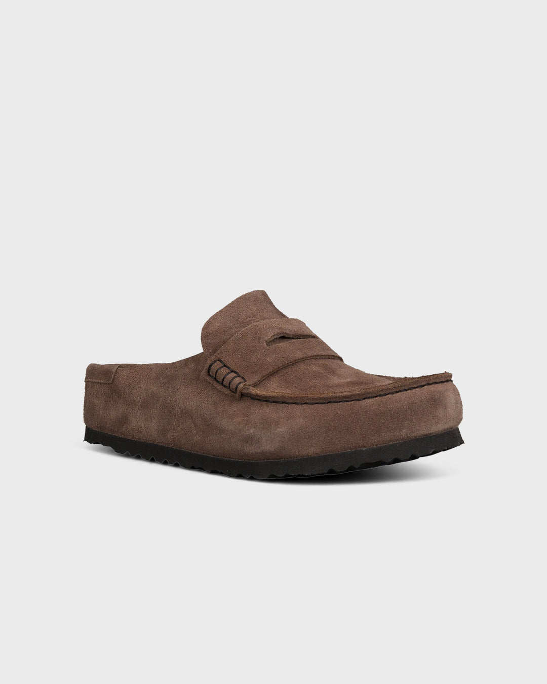 Naples Wrapped Suede Leather Concrete Gray