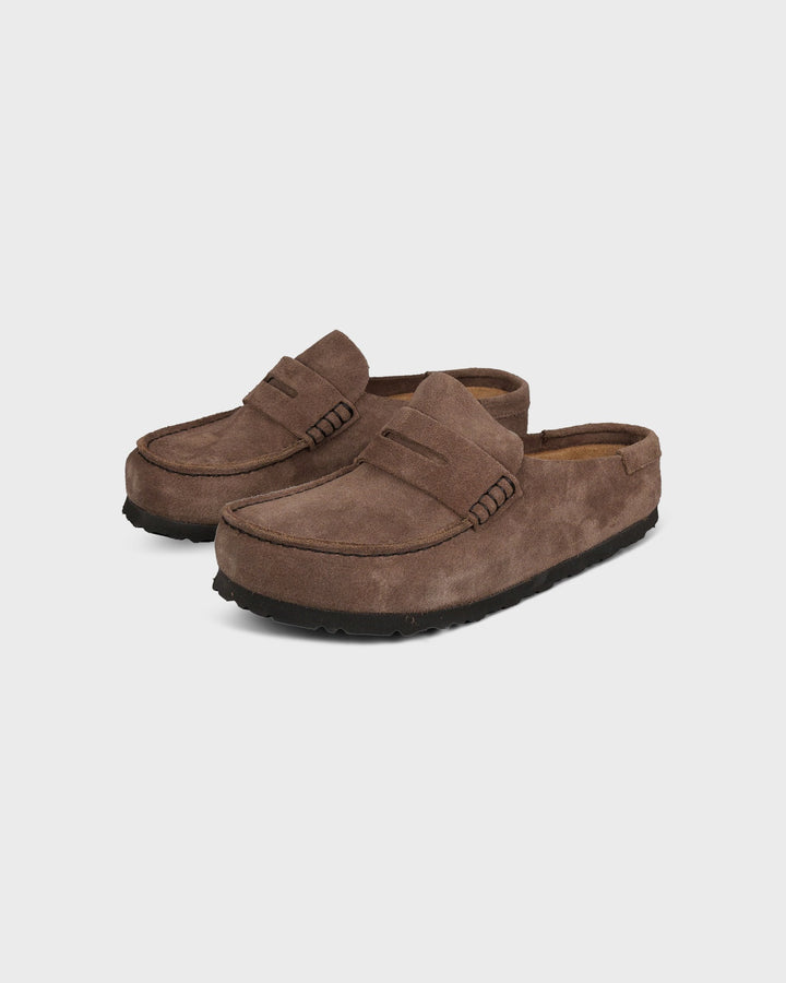 Naples Wrapped Suede Leather Concrete Gray