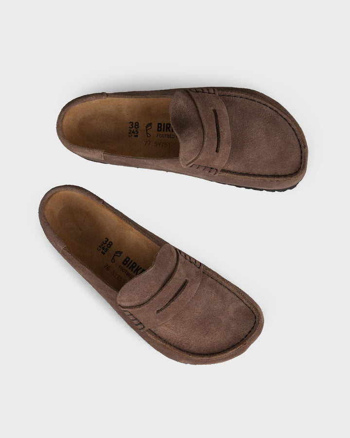 Naples Wrapped Suede Leather Concrete Gray