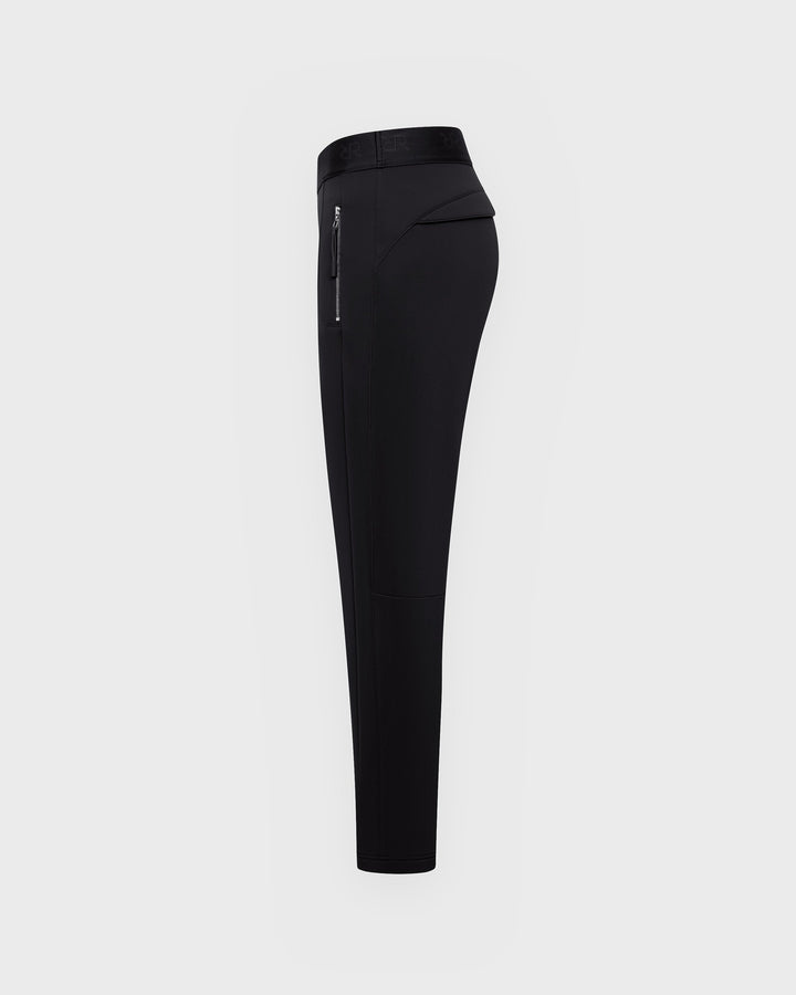 Raffaello Rossi Hose Natina Ribbon Thermo Jersey Schwarz – Bild 3
