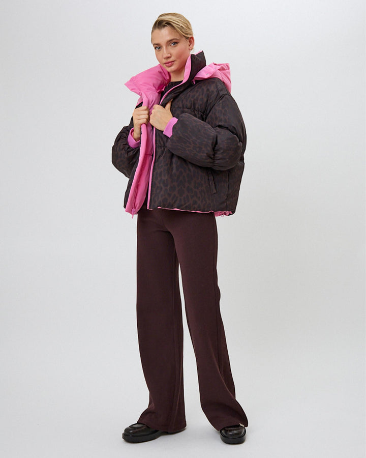 Nicky Puffer Jacket Candy/Leo Truffle