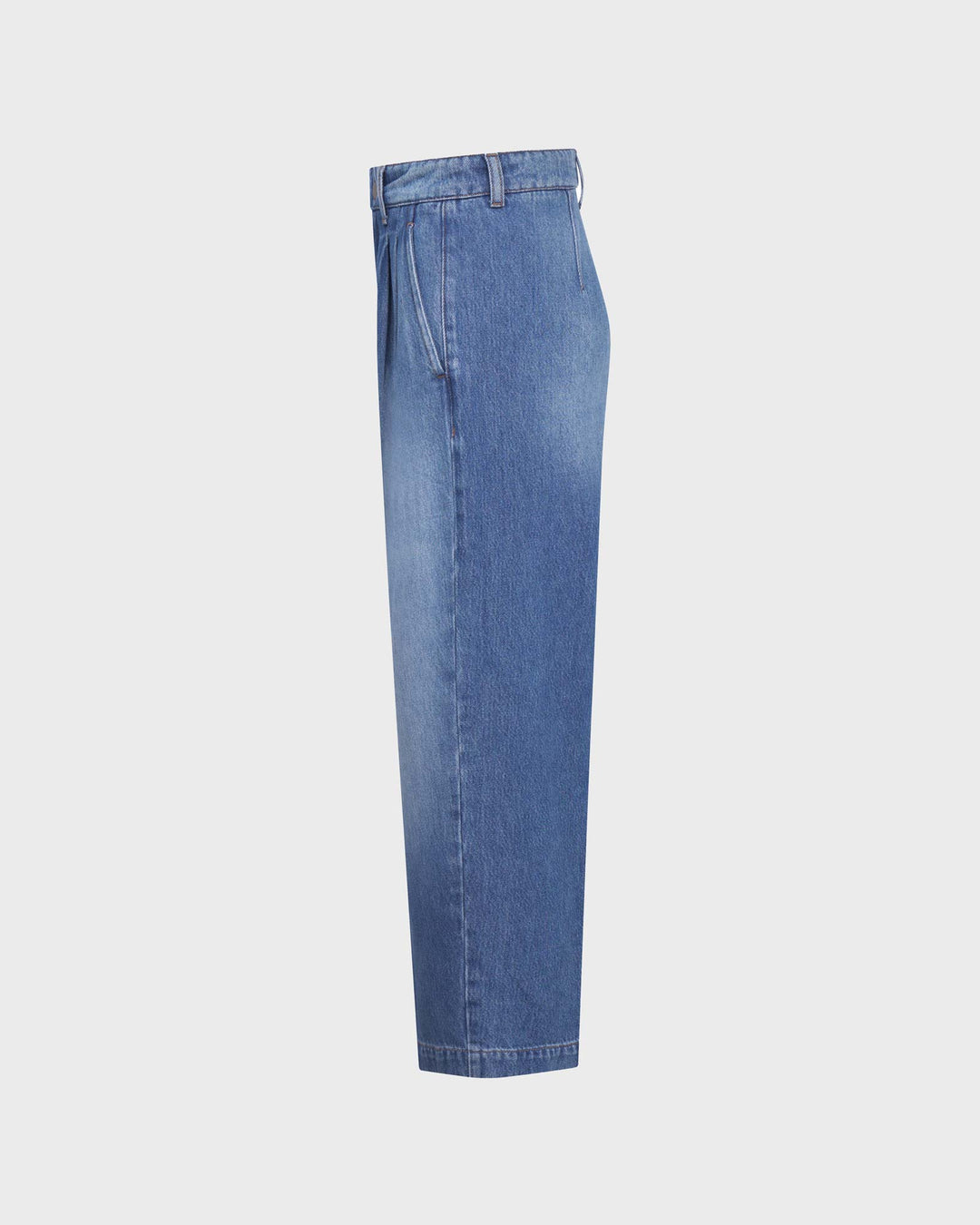 Noa Crop Soft Denim Authentic Blue