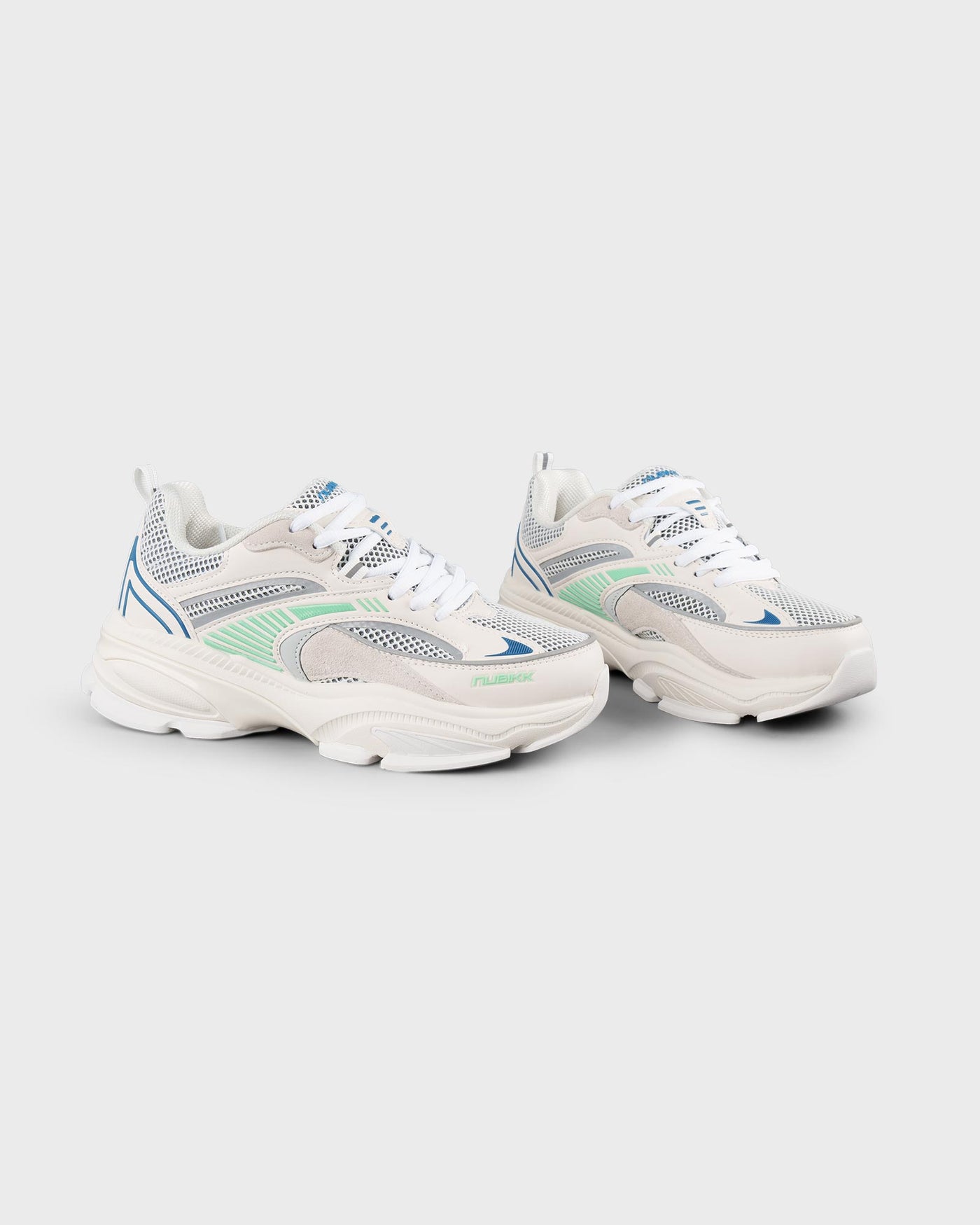 Nubikk Sneaker Comet Runner Off-White Artificial Blue myMEID