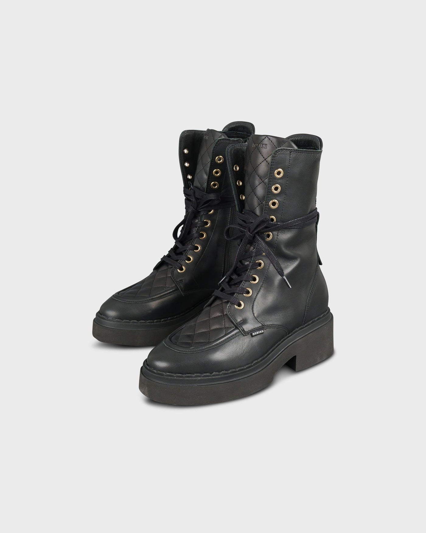 Nubikk Damen Schnürboots Finn Aubine schwarz myMEID