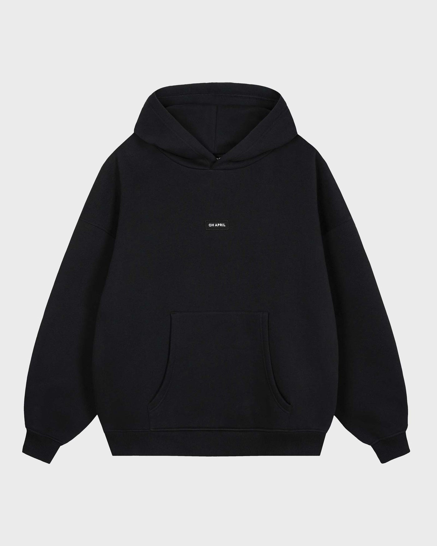 OH APRIL Boyfriend Hoodie Black myMEID