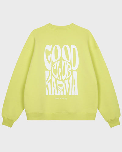Oversized Sweater Lime Good Karma Club myMEID