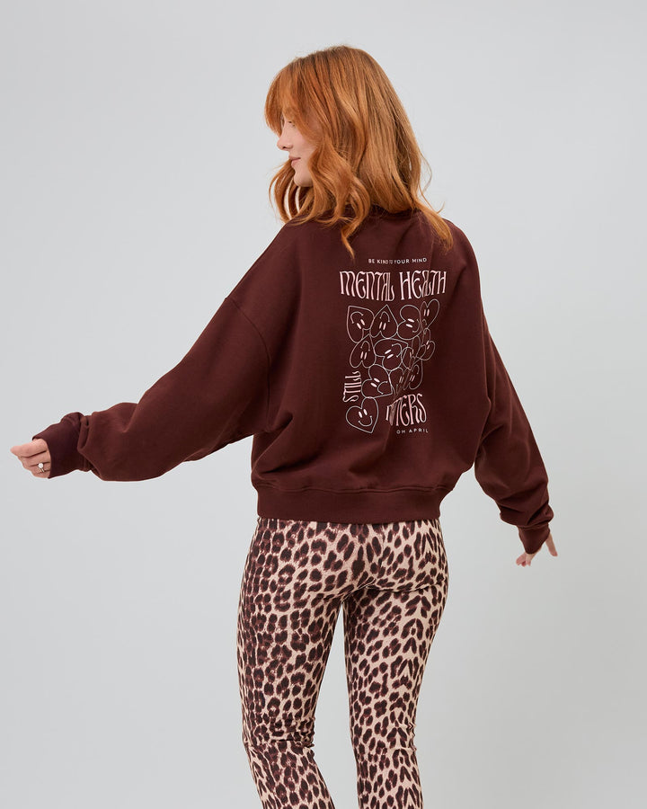 Regular Sweater Mental Health Brown